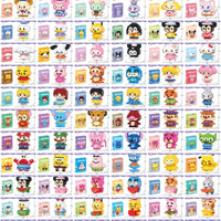 Disney 108 Style Stitch LinaBell Hello Kitty Building Blocks Princess Cartoon Figrues Bricks Children's Assembly Toys Model Gift