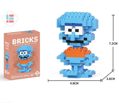 Disney 108 Style Stitch LinaBell Hello Kitty Building Blocks Princess Cartoon Figrues Bricks Children's Assembly Toys Model Gift